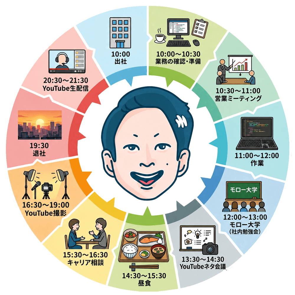 IT菩薩モローの1日のスケジュール